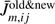 $ {{\bar{J}}^{{\mathrm{old}} \& {\mathrm{new}}}_{m,i,j}} $