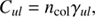 $$ \begin{aligned} C_{ul} = n_{\rm col}\gamma _{ul}, \end{aligned} $$