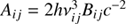 $ {A_{ij}} = 2hv_{ij}^3{B_{ij}}{c^{ - 2}}\ $