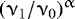 $(\upnu_1/\upnu_0)^{\upalpha}$