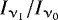 $I_{\upnu_1}/I_{\upnu_0}$