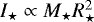 $I_{\star} \propto M_{\star}R_{\star}^2$