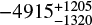 $ -4915_{-1320}^{+1205} $
