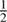 $ \frac{1}{2} $