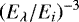 $\left({E_{\lambda}}/{E_{i}}\right)^{-3}$