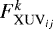 $F_{\textrm{XUV}_{ij}}^{k}$
