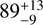 $ 89^{+13}_{-9} $