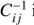 $C_{ij}^{ - 1}$