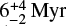 $ 6^{+4}_{-2} {\rm {Myr}} $