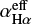 $ \alpha^{\rm eff}_{{\rm H}\alpha} $