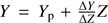$ Y = Y_\mathrm{{p}}+\frac{\Delta Y}{\Delta Z} Z, $