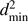 $ d_{\min }^{2} $