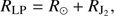 $$ \begin{aligned} R_{\rm LP}=R_{\odot }+R_{\rm J_{2}} , \end{aligned} $$