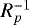 $R_{p}^{-1}$