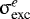 $\upsigma_{\textrm{exc}}^{e}$