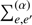 $ \sum_{e,e{\prime}} ^{(\alpha)} $