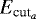 $E_{\textrm{cut}_{a}}$