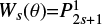 $W_s(\theta) {=} P_{2s+1}^1(\cos\theta)/\sin\theta$