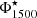 $ \Phi^{\star}_{1500} $