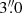 $ 3{{\overset{\prime\prime}{.}}}0 $