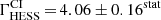 $ {\Gamma}_{\mathrm{HESS}}^{\mathrm{CI}}\,{=}\,4.06\pm0.16^{\mathrm{stat}} $