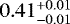 $0.41^{&#x002B;0.01}_{-0.01}$