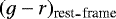 $(g-r)_{{\textrm{rest}_{\hbox{-}}\textrm{frame}}}$