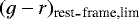 $(g-r)_{{\textrm{rest}_{\hbox{-}}\textrm{frame,lim}}}$