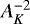 $A_K^{-2}$