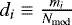 $d_i\equiv\frac{m_i}{N_{\mathrm{mod}}}$
