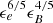 $ \epsilon^{6/5}_{e}\epsilon^{4/5}_B $