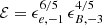$ {\mathcal{E}}=\epsilon_{e,-1}^{6/5}\,\epsilon_{B,-3}^{4/5} $