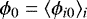 $\phi_{0}= \langle\phi_{i0}\rangle_{i}$
