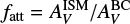 $ {f_{\rm att}=A^{\rm ISM}_{V}/A^{\rm BC}_{V}} $