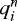 $q_{i}^{n}$