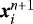$\bm{x}_{i}^{n+1}$