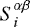 $S^{\alpha \beta}_{i}$