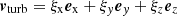 $$ \begin{aligned} \boldsymbol{{v}}_{\rm turb} = \xi _{\rm x}\boldsymbol{{e}}_{\rm x} + \xi _{ y}\boldsymbol{{e}}_{ y} + \xi _{z}\boldsymbol{{e}}_{z} \end{aligned} $$
