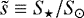 $\tilde{s}\equiv S_{\!\star}/S_{\!\odot}$