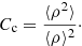 $$ \begin{aligned} {C_\text{c}}=\frac{\langle \rho ^2\rangle }{\langle \rho \rangle ^2}\cdot \end{aligned} $$