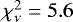 ${\mathrm{\chi}}^2_{{\mathrm{\nu}}} = 5.6$