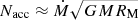 $ N_{\mathrm{acc}}\approx\dot{M}\sqrt{GMR_{\mathrm{M}}} $