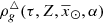 $ \rho^{\triangle}_g(\tau,Z,\overline{x}_{\odot},\alpha) $