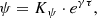 $$ \begin{aligned} \psi =K_\psi \cdot e^{\gamma \tau }, \end{aligned} $$