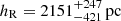 $ h_{\mathrm{R}}={2151}_{-421}^{+247}\,{\rm{pc}} $