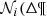 $ {{\cal N}_i}({\rm{\Delta \P}} $