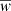 $ \overline{w} $