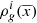 $ \rho^i_{g}(\overline{x}) $