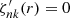 $ \zeta _{nk}^\prime (r) = 0 $