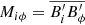 $ {M_{i\phi }} = \overline {B_i^\prime B_\phi ^\prime } $